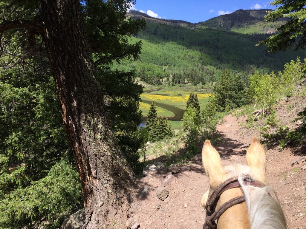 Colorado horseback riding at Rainbow Trout Ranch Colorado dude ranch