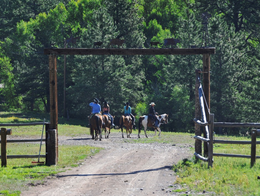 Colorado horseback riding at Rainbow Trout Ranch Colorado dude ranch