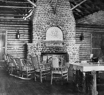 Old photo of the main lodge