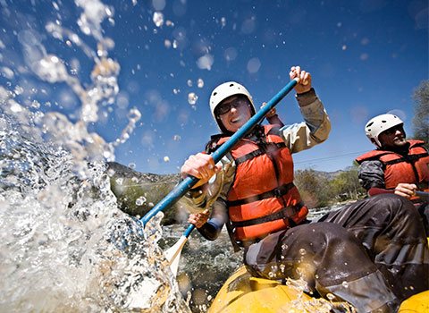 Whitewater rafting