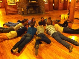 Pre-season staff bonding in the dining room :)