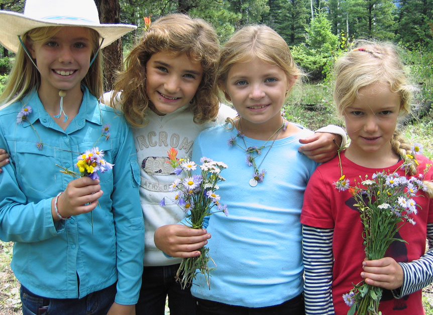 Kids smiling for the camera